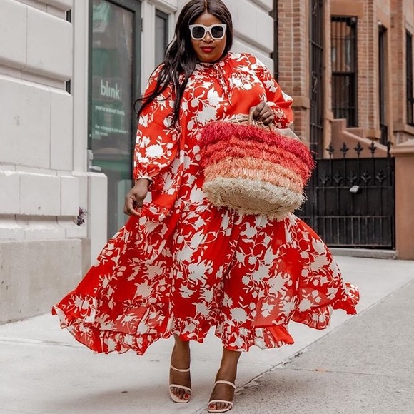 JOHANNA ORTIZ x H&M VOLUMINOUS SATIN DRESS - Picture 11 of 12